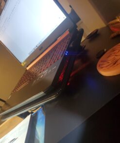 Havit HV-F2056 15.6-17 Inch Laptop Cooler Cooling Pad - Slim Portable USB Powered (3 Fans) (Black+Red) Black+Red 42 C186NiD0w5S