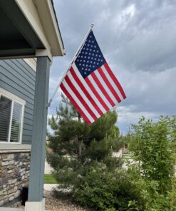 Jetlifee American Flag 4x6 Outdoor, 4x6 Flags Outside, All Weather US Flags with Embroidered Stars Sewn Stripes Brass Grommets, Vivid Color, Polyester USA Flag for Outdoor Indoor (4 by 6 Foot) 4 by 6 Foot 36 C18gmTCIsES