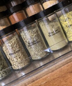 iDesign Linus Plastic Stadium Spice Racks, BPA-Free 3-Tiered Organizer for Kitchen, Pantry, Bathroom, Vanity, Office, Craft Room Storage Organization, 10.25" x 9.25" x 4", Clear Large - Set of 1 10.25" x 9.25" x 4" 41 C18sgP67KRS