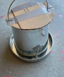 Harris Farms 1000293 Galvanized Hanging Poultry Feeder, 15 lbs, Metal 15 lb 37 C191UjX ppS