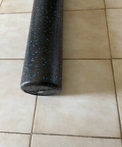 Amazon Basics High-Density Round Foam Roller for Exercise, Massage, Muscle Recovery Blue Speckled 36-Inch 36 C19WH9YPlQS