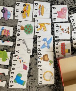 The Learning Journey: Match It! - Spelling - 20 Piece Self-Correcting Spelling Puzzle for Three and Four Letter Words with Matching Images - Learning Toys for 4 Year Olds - Award Winning Toys 22 C19aOneH8hS
