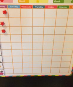 Kanru Behavior Chart for Kids at Home, Magnetic Reward Chart, Responsibility Chart, Chore Chart, Star Chart, Accommodate 1-3 Kids (for Home Use) 32 C1AMty0yS