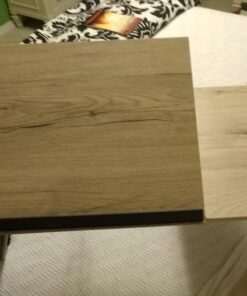 Black Folding Laptop Lap Desk - Wooden Work Table and Stand for Couch, Bed and Sofa Computer Use - Folding Legs, Adjustable Tilt - Use as Reading and Breakfast Tray - by Designstyles Black 33 C1AZrJdvemS