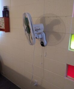 Hydrofarm ACF16 16 inch 3-Speed Wall-Mountable 90-Degree Hydroponic Grow Oscillating Fan, 16-Inch, Stainless Steel 15 C1Att532WTS