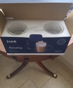 JoyJolt Double Wall Glass Coffee Mugs - 13.5oz Double Walled Glasses, Thermal Borosilicate Glass Insulated Coffee Mug. Clear Coffee Glass Cup, Cappuccino Mug, Iced Coffee Cup, Tea Mugs 54 C1BKPIRaT3S