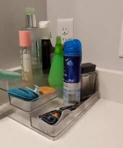 iDesign Linus Plastic Stadium Spice Racks, BPA-Free 3-Tiered Organizer for Kitchen, Pantry, Bathroom, Vanity, Office, Craft Room Storage Organization, 10.25" x 9.25" x 4", Clear Large - Set of 1 10.25" x 9.25" x 4" 36 C1BWkIgqpS