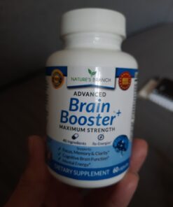 40-in-1 Brain Booster Supplement For Focus, Memory, Clarity, Energy | Advanced Vitamins Plus eBook | For Men & Women, Cognitive Function Nootropic Support with DMAE, Brain Health Formula | 60 Capsules 38 C1C4eA0cnCS