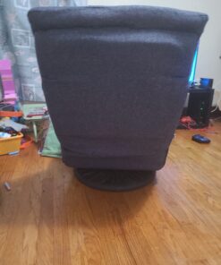 Amazon Basics Swivel Foam Lounge Chair - with Headrest, Adjustable, Denim, Blue, 26.3D x 23.5W x 13.7H in Chair with headrest 31 C1C8EgHD4aS