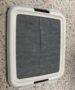 IRIS USA Small Pet Training Pad Holder, Dark Gray 17"x17" 56 C1D1VeIkiPS