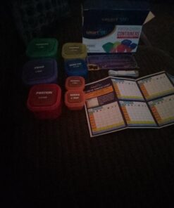 21 Day Portion Control Containers Kit - Nutrition Diet, Multi-Color Coded Weight Loss System. Complete Guide + PDF Planner + Recipe eBook and Tape Measure - BPA Free - 7 PC Labeled 7 Piece - Labeled 32 C1DbW4lzeAS