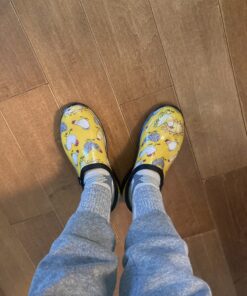 Sloggers Waterproof Garden Shoe for Women – Outdoor Slip-On Rain and Garden Clogs with Premium Comfort Support Insole 8 Chickens Daffodil Yellow 36 C1DvqWds7vS