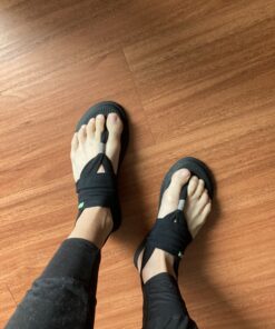 Sanuk Women's Yoga Sling 2 Metallic LX 7 Black 23 C1GHjs4ngSS