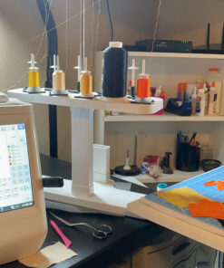 Embroidex - 20 Spool Thread Stand for All Home Embroidery Machines Brother Babylock Janome Bernina Pfaff etc.. 26 C1Gk6 hKWiS