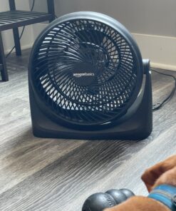 Amazon Basics 3 Speed Small Room Air Circulator Fan, 11-Inch, Blade, Black, 7.6"D x 14.8"W x 14.1"H 34 C1GkazJp93S