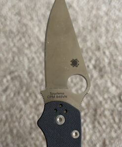 Spyderco Para Military 2 Signature Knife with 3.42" CPM S45VN Steel Blade and Durable G-10 Handle - PlainEdge - C81GP2 Black Handle - Stainless Steel Blade 74 C1GnHsyaJTS