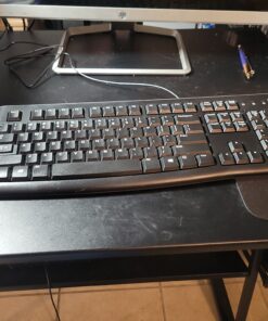 Logitech MK120 Wired Keyboard and Mouse Combo for Windows, Optical Wired Mouse, Full-Size Keyboard, USB Plug-and-Play, Compatible with PC, Laptop - Black 29 C1GpJCWHgYS