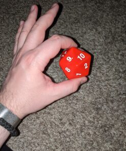 Koplow Games Red Jumbo Dice D20 Count Down 55mm Dice 9 C1Gz6RaTHBS