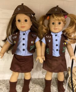 Emily Rose 18-inch Doll Clothes Modern 4-Piece Girl Scout Brownie-Inspired Uniform | Gift Boxed! | Compatible with 18" American Girl Dolls 31 C1H86T2xx7S