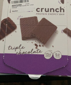 Power Crunch Protein Wafer Bars, High Protein Snacks with Delicious Taste, Triple Chocolate, 1.4 Ounce (12 Count) 12 Count (Pack of 1) 31 C1Hd Ck5TWS