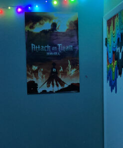 Trends International Attack on Titan - Fire Wall Poster, 22.375" x 34", Unframed Version 26 C1ICH2Q9pVS