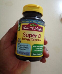 Nature Made Super B Energy Complex, Dietary Supplement for Brain Cell Function Support, 60 Softgels, 60 Day Supply 60 Count 46 C1ICeFXNSKS