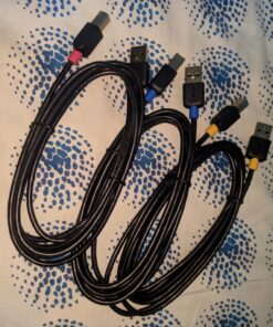 Cable Matters 3-Pack USB Cable/USB Printer Cable 6 ft, USB A to B Cable, USB 2.0 Cable Compatible with Printer, MIDI Controller, MIDI Keyboard and More - 6 Feet 18 C1IKckraGKS