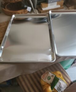 Tiger Chef Full Size 18 x 26 inch Aluminum Sheet Pan Commercial Bakery Equipment Cake Pans 19 Gauge 12 Pack 18 x 26 Full Size 11 C1IR8hlHrnS