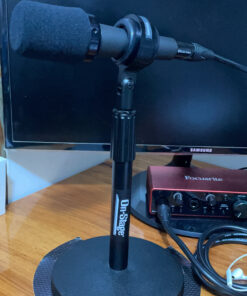 OnStage DS7200B Adjustable Desktop Microphone Stand, Black 38 C1IZG 81rrS