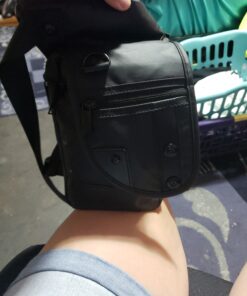 Hebetag Oxford Hiking Waist Pack Motorcycle Drop Leg Bag for Men Women Bike Riding Cycling Tactical Thigh Fanny Pouch Outdoor Travel Fishing Camping Casual Daypack Black #01Black 49 C1JJtiIeyS