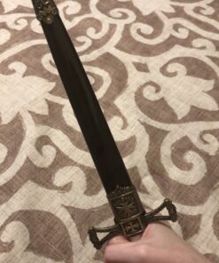 Whetstone Cutlery Medieval Double Edged Stainless Steel Dagger, Brass 33 C1Jh6VK acS