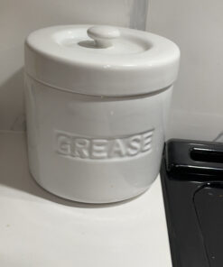 Fox Run 6238 Porcelain Grease Container, White White Porcelain 34 C1JrcW37EVS