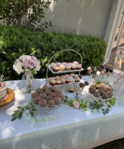 4Pcs 6.6Ft/Piece Artificial Flowers Silk Wisteria Garland-Dearhouse Artificial Wisteria Vine Rattan Silk Hanging Flower for Home Garden Outdoor Ceremony Wedding Arch Floral Decor (White) White 44 C1JxejkhVZS