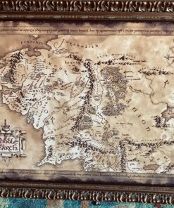 POSTER STOP ONLINE The Hobbit/The Lord of the Rings - Movie Poster/Print (Map of Middle Earth - Limited Dark/Sepia Edition) (Size 36" x 24") (Unframed) Unframed 26 C1KYZyKjmTS