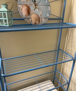 Kate Aspen, Distressed Metal Vintage Decorative Mini Lantern, Centerpiece, Party Favor, 2.5 x 2.5 x 6.5, Blue Small 57 C1KvrGlg 2S