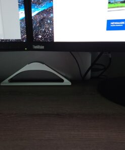 HumanCentric Vertical Laptop Stand for Desks (Silver) | Adjustable Holder to Dock Apple MacBook, MacBook Pro, and Other Laptops to Organize Work & Home Office Silver 50 C1LC1Lu6xS