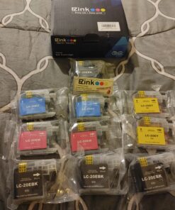 E-Z Ink (TM Compatible Ink Cartridge Replacement for Brother LC20E XXL for use with MFC-J985DW, MFC-J775DW, MFC-J5920DW, MFC-J985DWXL, MFC-J775DWXL(4 Black, 2 Cyan, 2 Magenta, 2 Yellow, 10 Pack) 34 C1LOa8Jy2ES
