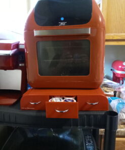 Mind Reader Single Serve Coffee Organizer with 3 Drawers Pod, 12.25" L x 13.5" W x 2.5" H, 36 Capacity, Red 45 C1M3XzTeTQS