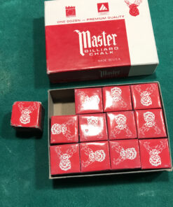 Master Billiard/Pool Cue Chalk Box, 12 Cubes Blue 14 C1MLyVRJrqS