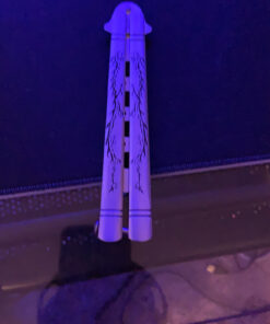 Yuzlder Practice Butterfly Knife, Stainless Steel Balisong Trainer Unsharpened Blade with Spring Latch, Smooth Action Butterfly Knife Trainer 16 C1MVLQYOF6S