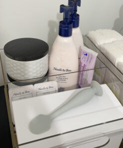 Bumco 2-PACK Diaper Cream Spatula - FULL-SIZE + MINI Baby Bum Brush with TRAVEL CASE - Diaper Cream Applicator for Baby - Baby Necessities - Suitable for Aquaphor, Desitin - Gray Full + Mini Bundle Gray + Gray 22 C1Mx1JrXDzS