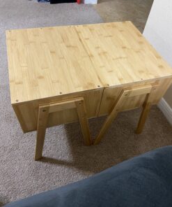 LASUAVY Bamboo Nightstands Set of 2 – Stackable Side Tables with Open Storage Compartment – Rustic Wood Bedside Tables for Bedroom, Living Room, Nursery – Modern and Versatile,Natural 1 37 C1NXpCZNOmS