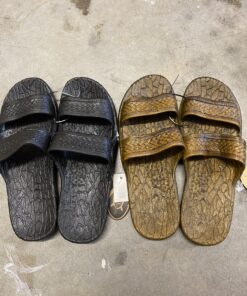 Alternative view of Pali Hawaii Unisex Adult Classic Jandals Sandals 8 Women/8 Men Black