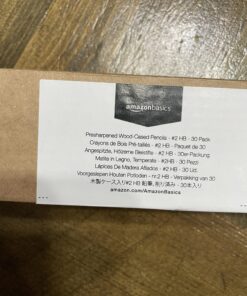 Amazon Basics Woodcased #2 Pencils, Pre-sharpened, HB Lead, Box of 30 30 Count (Pack of 1) 33 C1P0BI rCOS