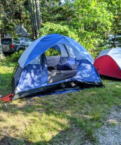 Pacific Pass 2/4/6 Person Family Dome Tent with Removable Rain Fly, Easy Setup for Camp Outdoor Navy Blue 4 Person 31 C1QN2i0rHSS