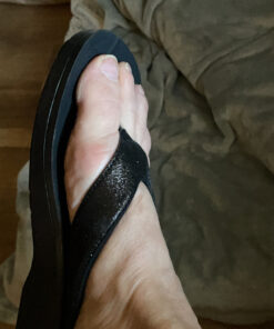 AEROTHOTIC Women's Comfortable Arch Support Summer Orthotic Flip Flops Sandals 9 Crystal Black 42 C1Qcew3QcPS