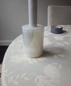 Sam Wrap (R) Stretch Wrap 5" x 1000' Roll with Handle, 80 Gauge Extra Thick Durable Self-Adhering Plastic Wrap for Moving, Packing Wrap Industrial Strength, Clear Plastic Pallet Shrink (2 Pack) 2 Pack 33 C1RNLPWD7IS