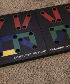 POWER PRESS Push Up Board – Home Workout Equipment, Push Up Bar with 30+ Color Coded Combo Positions for Exercise – Portable Gym Accessories for men and Women, Strength Training Equipment, Original Single Pack 32 C1RlRUE4h7S