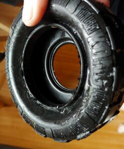 KONG Tires - Durable Dog Chew Toy - Durable Rubber Dog Toy & Treat Dispenser for Power Chewers - Tough Chew Toy for Fetch - Rubber Tire Chew Toy - Medium/Large Dogs Standard Packaging 31 C1RxiQXjgSS 2