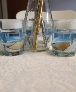 Seashell Gel Tealight Holder with palm wax 1 Count (Pack of 1) 37 C1SLkHpToWS